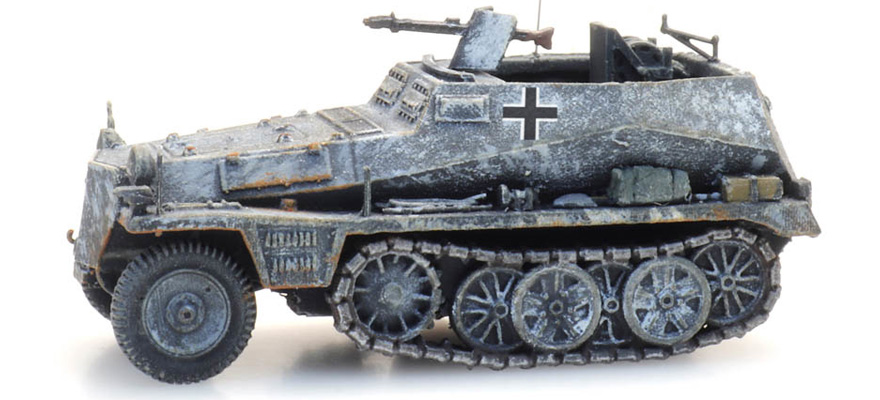 WM Sd.Kfz. 250/2 Hiver H0 1:87 Modèle fini en résine, peint Artitec 6870352  