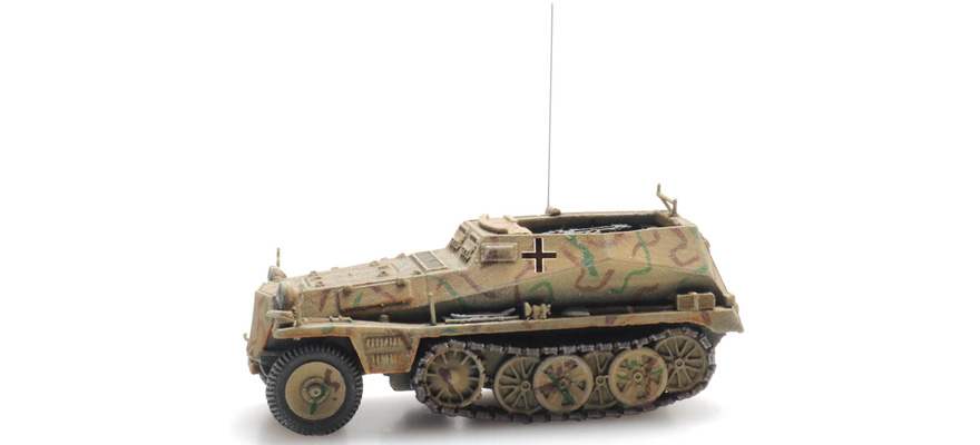WM Sd.Kfz. 250/7 Camouflage H0 1:87 Modèle fini en résine, peint Artitec 6870353  