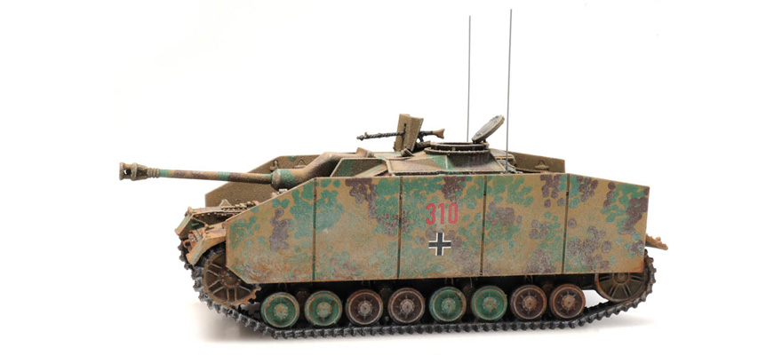 WM StuG IV camouflage H0 1:87 Modèle fini en résine, peint Artitec 6870361  