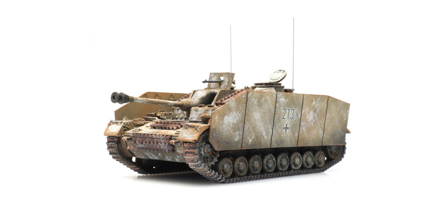 WM StuG IV hiver H0 1:87 Modèle fini en résine, peint Artitec 6870362  