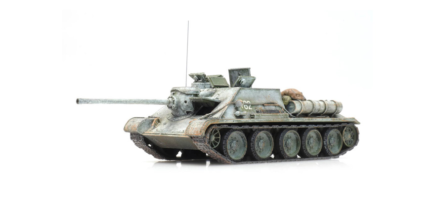 USSR SU85 hiver H0 1:87 Modèle fini en résine, peint Artitec 6870364  
