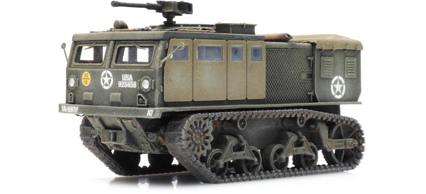 Tracteur US M4 à grande vitesse H0 1:87 Modèle fini en résine, peint Artitec 6870374  