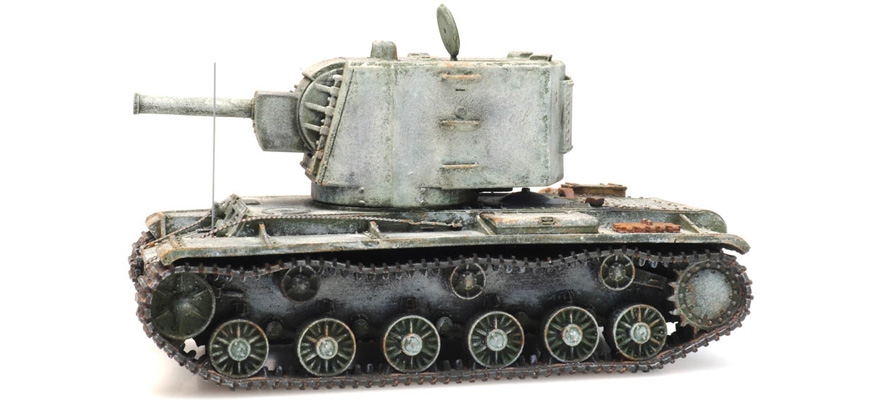 USSR KV2 hiver H0 1:87 Modèle fini en résine, peint Artitec 6870382  
