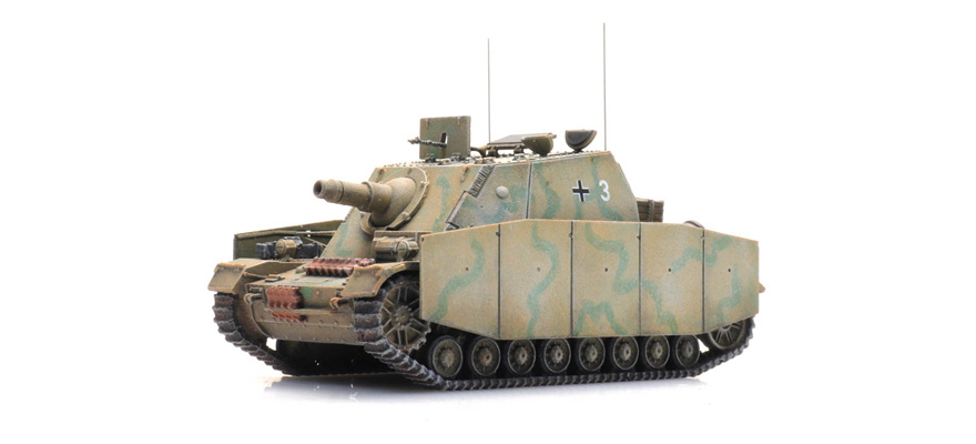 WM Sturmpanzer IV Brummber Camouflage H0 1:87 Modèle fini en résine, peint Artitec 6870405  