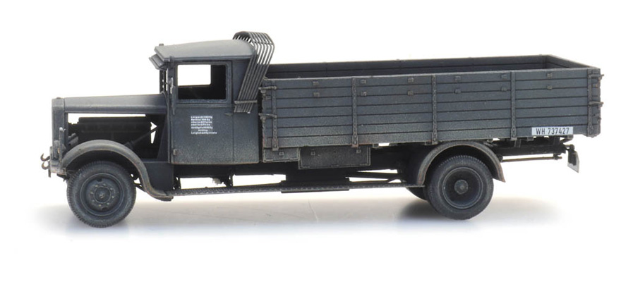 WM Hansa Lloyd Merkur H0 1:87 Modèle fini en résine, peint Artitec 6870407  