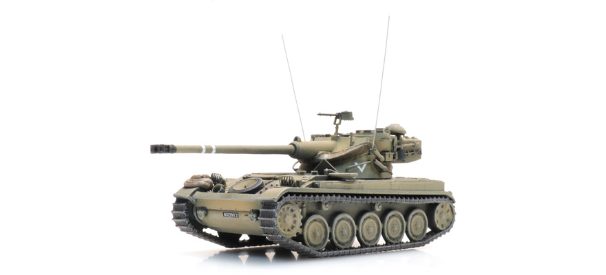 IDF AMX 13 Tank Destroyer H0 1:87 Modèle fini en résine, peint Artitec 6870410  