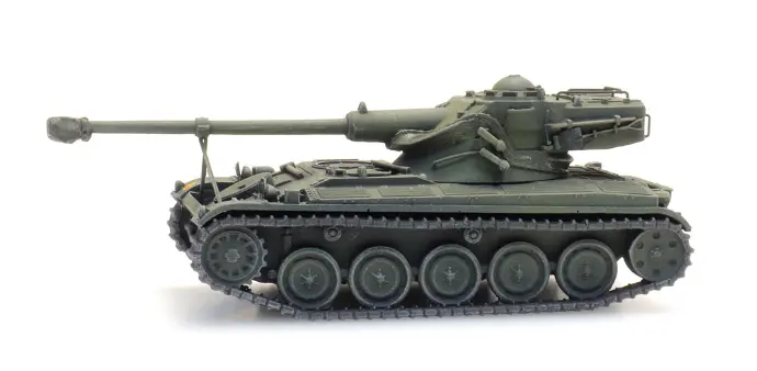 FR AMX 13 Tank Destroyer train load H0 1:87 Modèle fini en résine, peint Artitec 6870412  