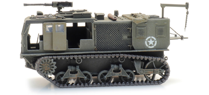 US M4 Déchargement de tracteurs à grande vitesse H0 1:87 Modèle fini en résine, peint Artitec 6870413  
