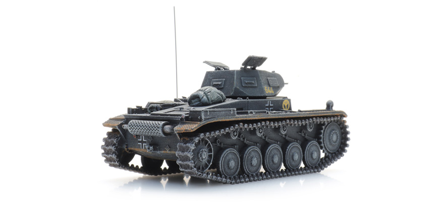 WM Pz.Kpfw. II version C, gris H0 1:87 Modèle fini en résine, peint Artitec 6870468  