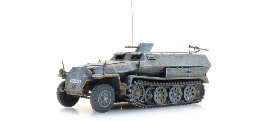 WM Sd.Kfz. 251/1 Ausf. C, hiver H0 1:87 Modèle fini en résine, peint Artitec 6870472  