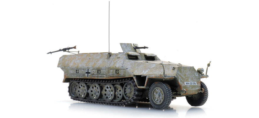 WM Sdkfz 251/1 D hiver H0 1:87 Modèle fini en résine, peint Artitec 6870475  
