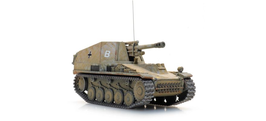 WM Sd.Kfz. 124 Wespe Hiver H0 1:87 Modèle fini en résine, peint Artitec 6870487  