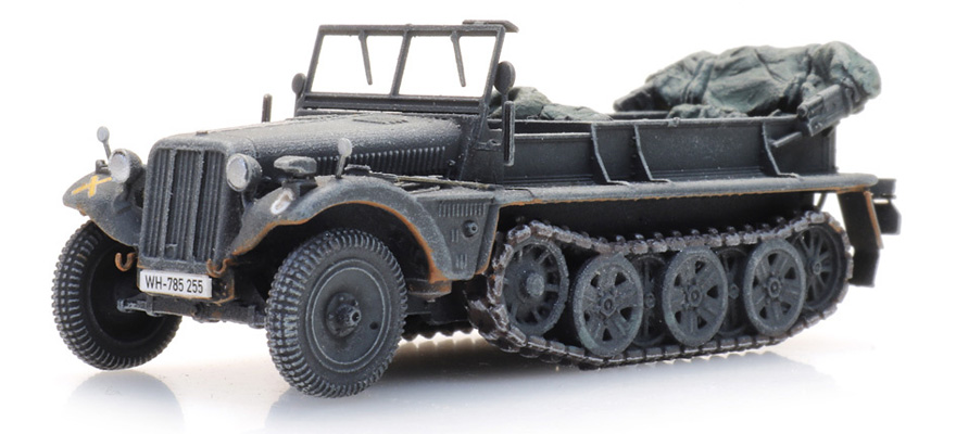 WM Sdkfz 10 Gris H0 1:87 Modèle fini en résine, peint Artitec 6870492  