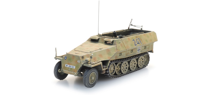 WM Sdkfz 251/1 Ausf D (S)MG Hiver H0 1:87 Modèle fini en résine, peint Artitec 6870516  