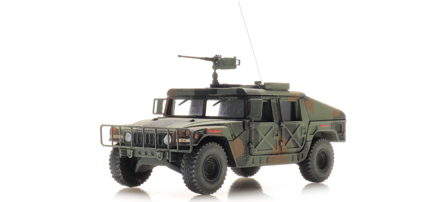 US Humvee Camo Armored .50 MG TK/INF H0 1:87 Modèle fini en résine, peint Artitec 6870543  