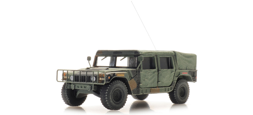 US Humvee Camo Jeep (not Armored) TK/INF H0 1:87 Modèle fini en résine, peint Artitec 6870552  