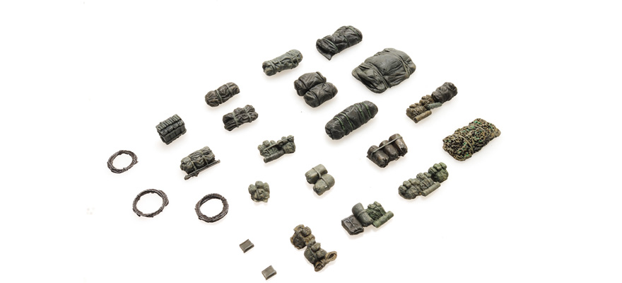 US stowage set moderne H0 1:87 Modèle fini en résine, peint Artitec 6870557  