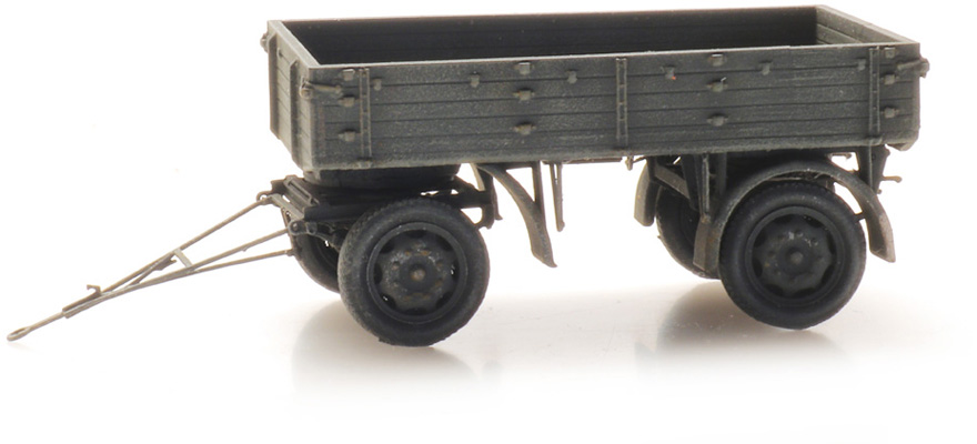 WM Remorque à unité E3 3t, grise H0 1:87 Modèle fini en résine, peint Artitec 6870559  