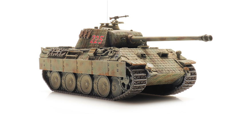 WM Panther Ausf. A, camouflage 3 tons H0 1:87 Modèle fini en résine, peint Artitec 6870563  