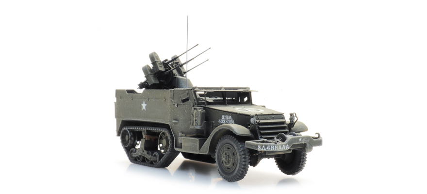 US M16 half track anti air H0 1:87 Modèle fini en résine, peint Artitec 6870565  