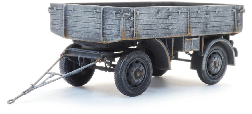 Remorque à unité E3 3t, hiver H0 1:87 Modèle fini en résine, peint Artitec 6870566  