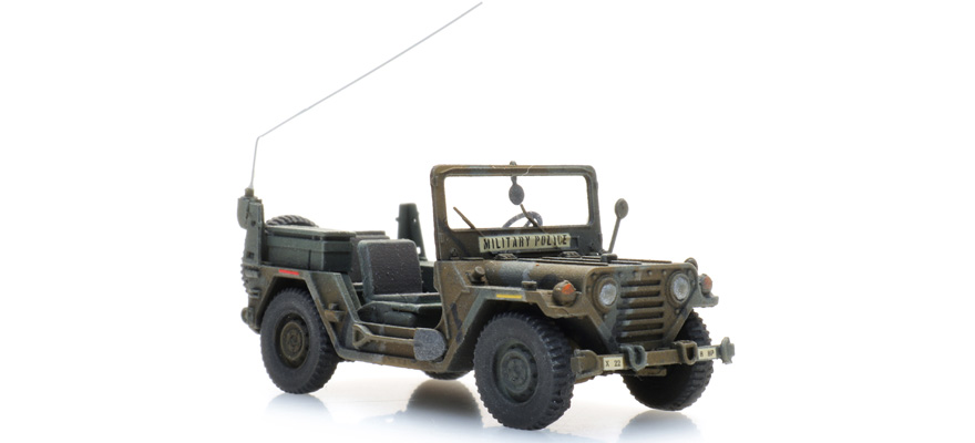 US M151 jeep MP : Merdec H0 1:87 Modèle fini en résine, peint Artitec 6870570  