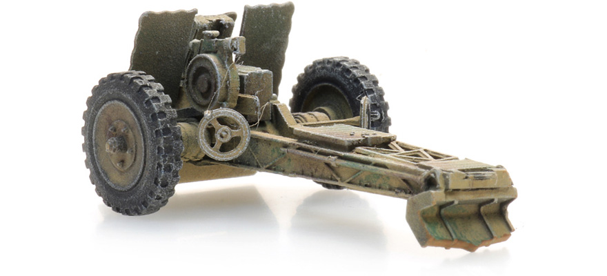 WM 7.5 cm leIG 18 camo H0 1:87 Modèle fini en résine, peint Artitec 6870572  