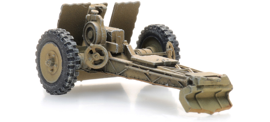 WM 7.5 cm leIG 18 Afrique H0 1:87 Modèle fini en résine, peint Artitec 6870573  