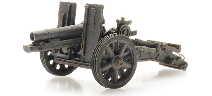 WM 15 cm sIG 33 gris H0 1:87 Modèle fini en résine, peint Artitec 6870575  