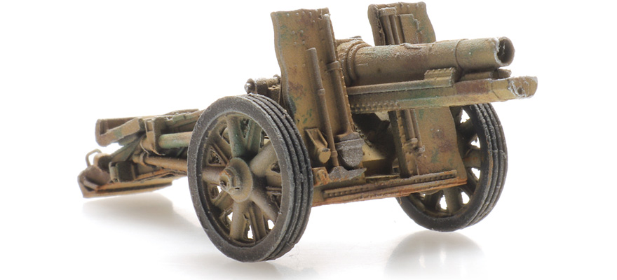 WM 15 cm sIG 33 camo H0 1:87 Modèle fini en résine, peint Artitec 6870576  