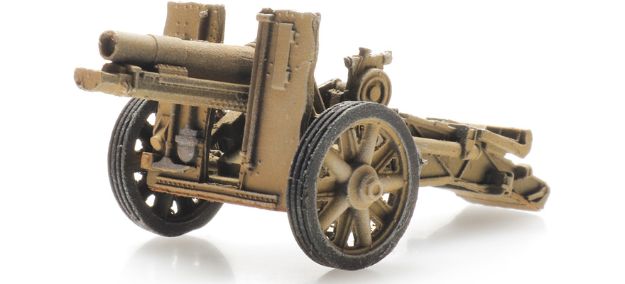 WM 15 cm sIG 33 Afrique H0 1:87 Modèle fini en résine, peint Artitec 6870577  