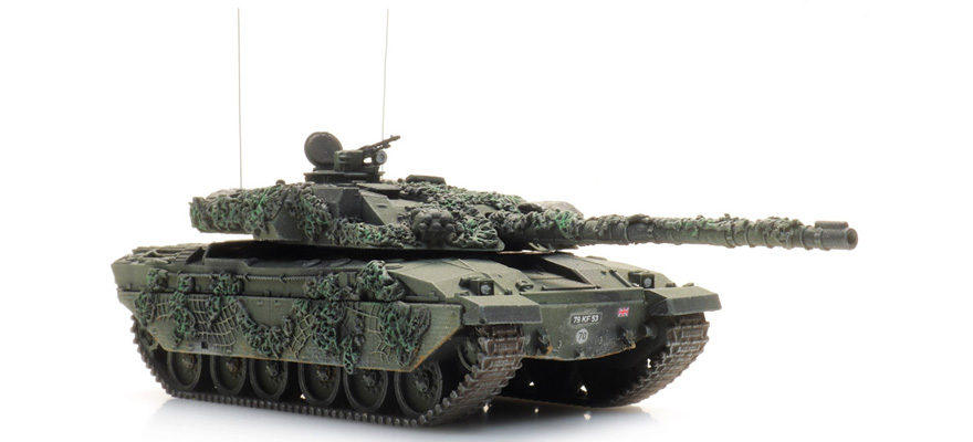 UK Challenger 1 Mk.3 Combat Ready H0 1:87 Modèle fini en résine, peint Artitec 6870592  