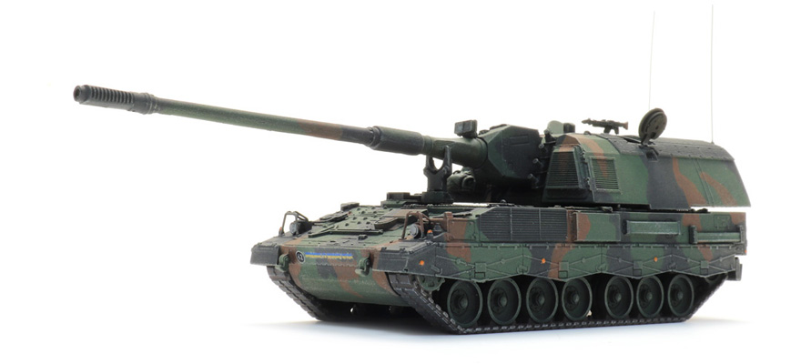 UA Obusier blindé 2000 Ukraïna H0 1:87 Modèle fini en résine, peint Artitec 6870668  