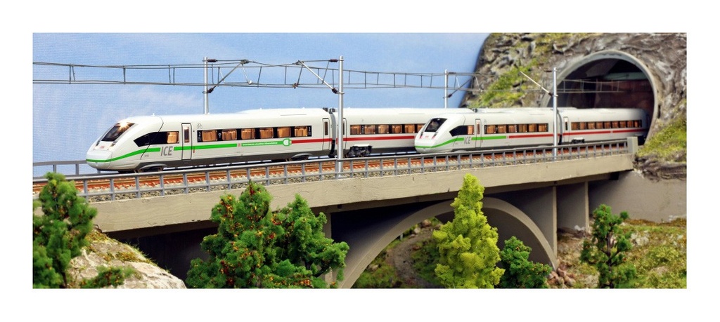 KATO/Lemke K10953 N ICE4 set extension avec 3 voitures BR 412 / ICE4 DBAG / Klimaschützer époque VI