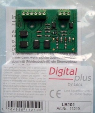 Lenz LB 101 DÃ©tecteur d'occupation de voie LENZ 11210