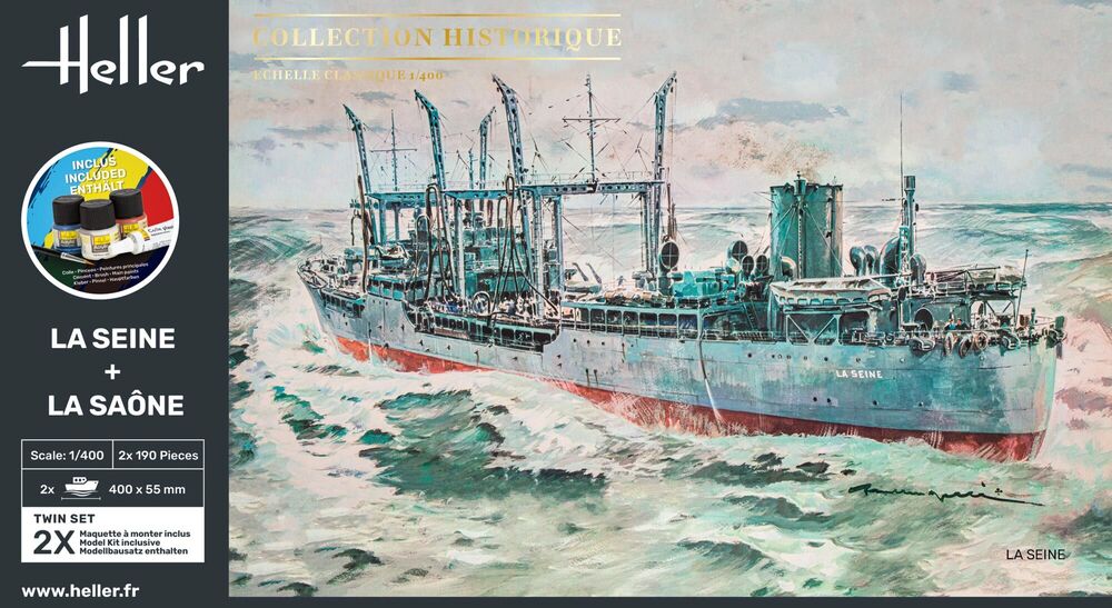 Heller 55050 STARTER KIT LA SEINE + LA SAONE TWINSET 1:400