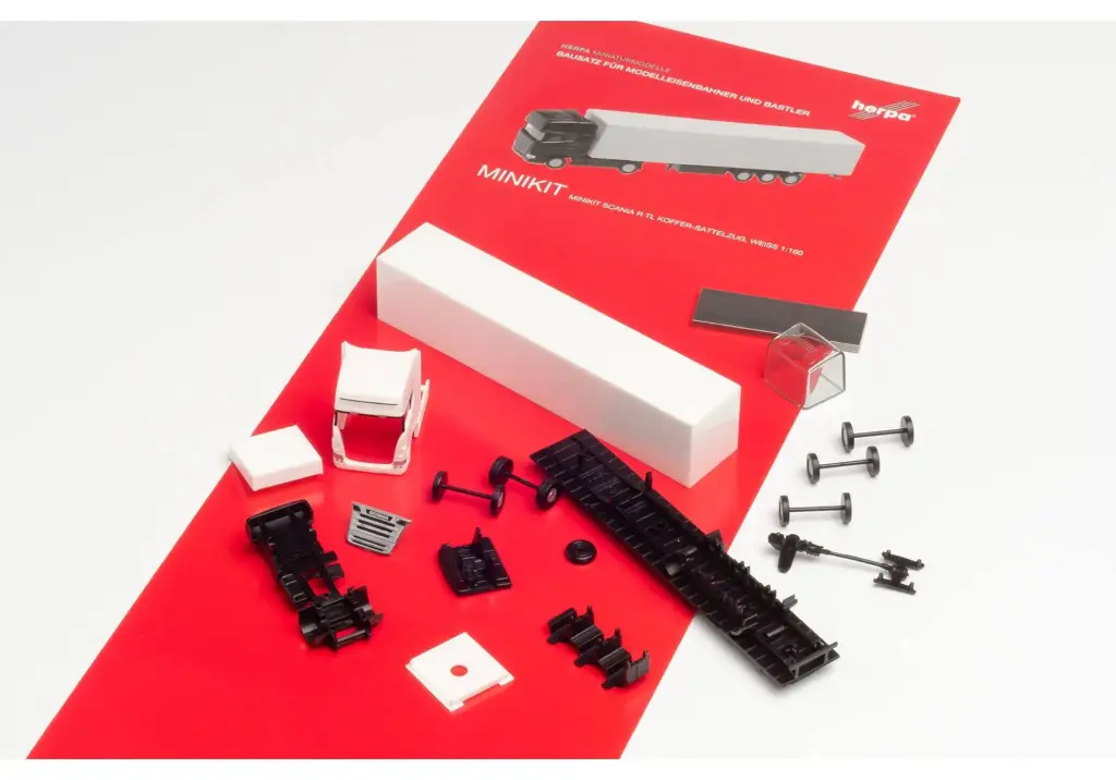 [53797] Scania R TL KoSzg. blanc mini kit échelle N Herpa 013802