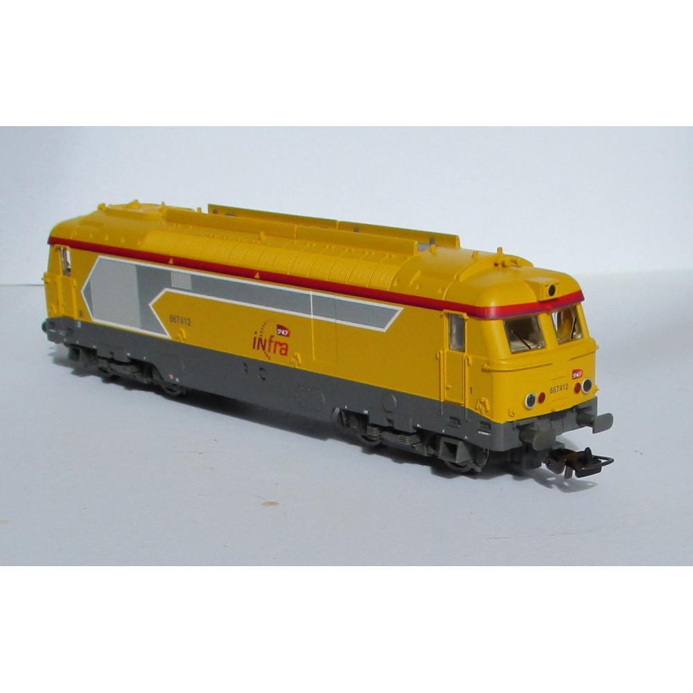 PIKO 95175 Locomotive diesel BB 67412 INFRA logo Carmillon, Sncf, Ep VI - HO 1/87