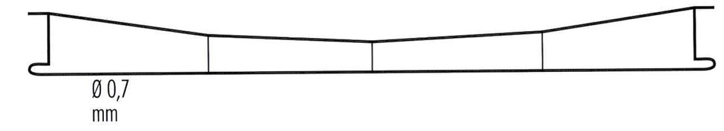 [12169] Sommerfeldt  147 H0 5x Fahrdraht verkupfert 0,7 x 360 mm