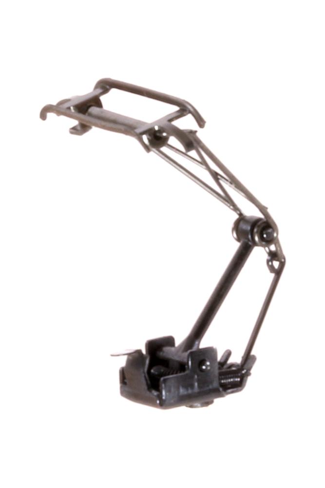 [12371] Sommerfeldt  834 Einholmstromabnehmer Spur N mit Kreuzdiagonale, kompl. BrÃ¼niert.