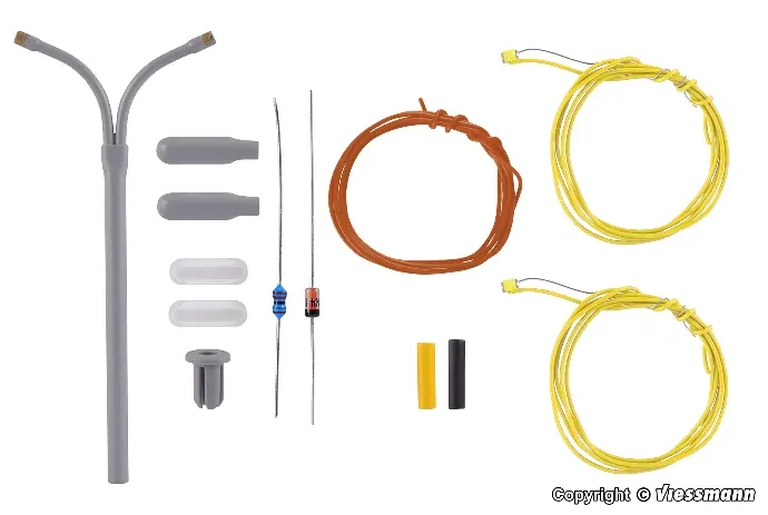 Viessmann 6623 N Baus. Peitschenl., dop. LED