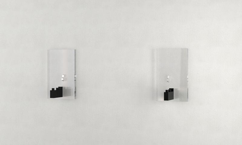 Support mural divisé pour échelle H0 (simple, sans alimentation électrique) Train-Safe GWH-H0-1S 