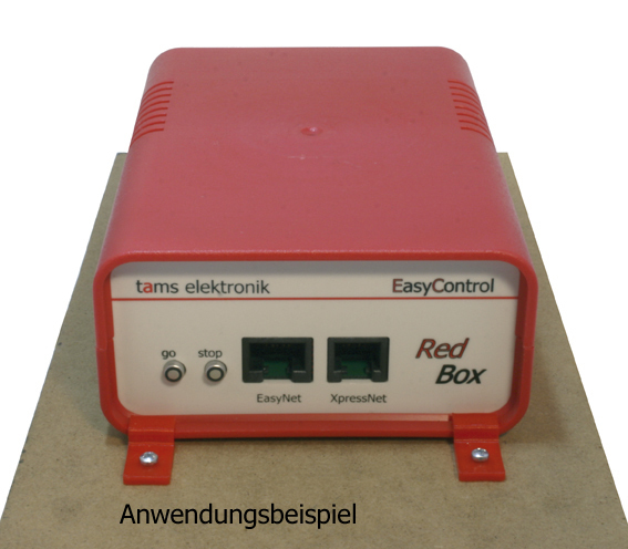 Support Eurobox, rouge, pack de 4 Tams Elektronik 70-08918-04 