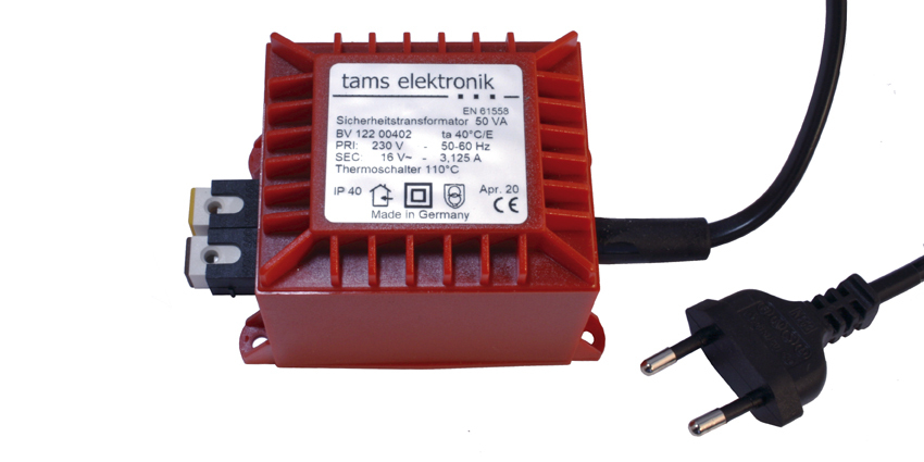 Transformateur de tension alternative, 50 VA - 16 V - 3,125 A Tams Elektronik 70-09030-01 