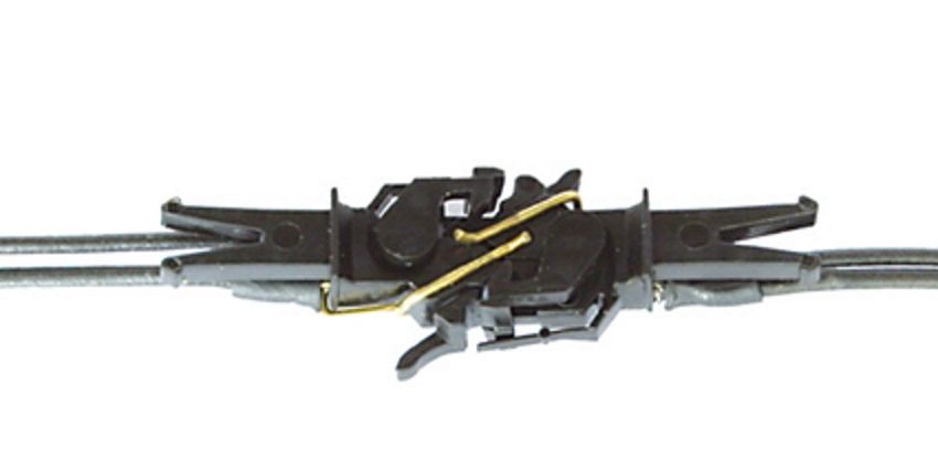 Attelage conducteur 2 pôles SK-2, paquet de 2 pièces (1 paire) Tams Elektronik 71-02021-02 