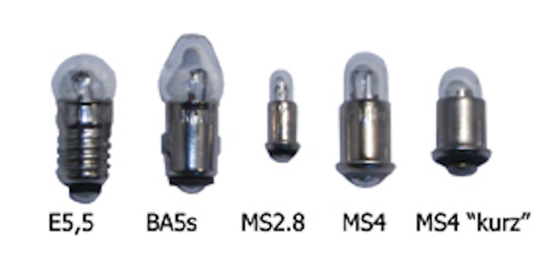 Ampoules 2.3 mm, claires, MS2.8, 16 V, paquet de 5 Tams Elektronik 80-10227-05 
