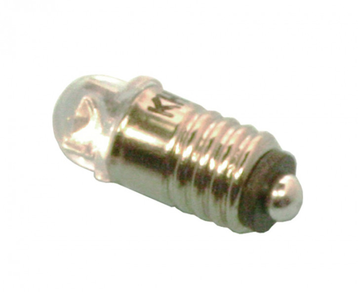 Ampoules LED 5 mm "demi-sphère", blanc chaud, culot fileté E5.5, 16-22 V lot de 2 pièces Tams Elektronik 81-40221-02 