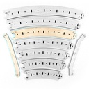 Gabarit de pose de voie rayon R3/R4 ou R6/R7 pour voie sans ballast  HCT95620M-F I-Track France 