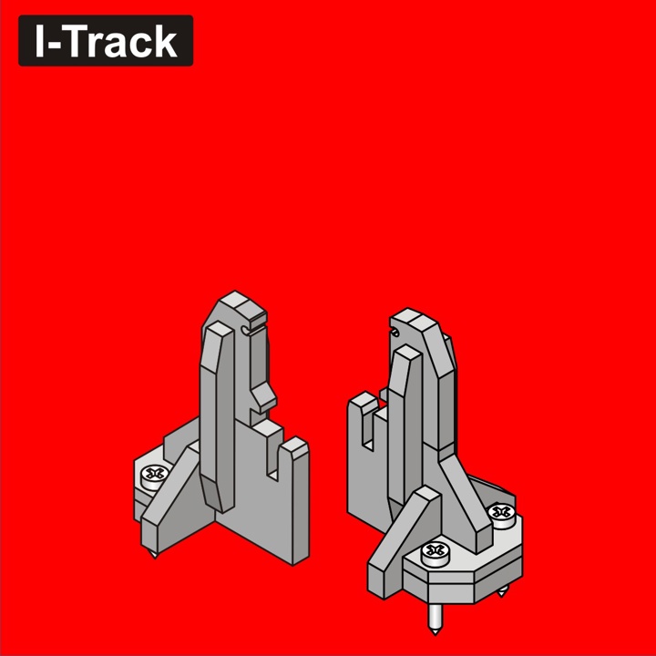 Pieds pour Rondela ou pour Segment - n°1 hauteur 27,3mm - 12 pcs   HCT9690-01 I-Track France 