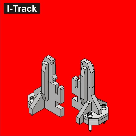 Pieds pour Rondela ou pour Segment - n°3 hauteur 45,6mm- 12 pcs   HCT9690-03 I-Track France 